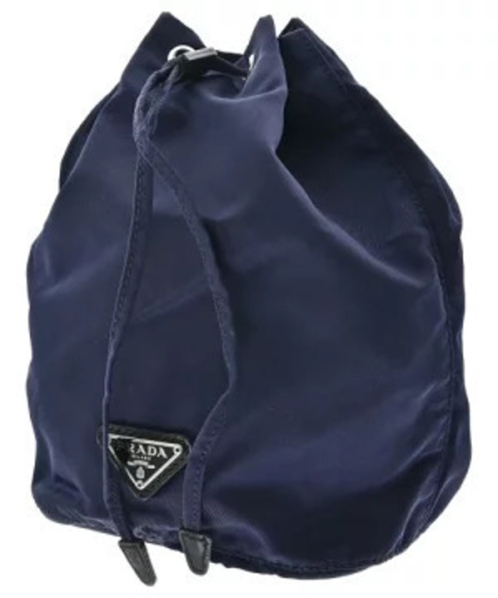 Prada Pouch Tessuto Clutch Navy Blue
